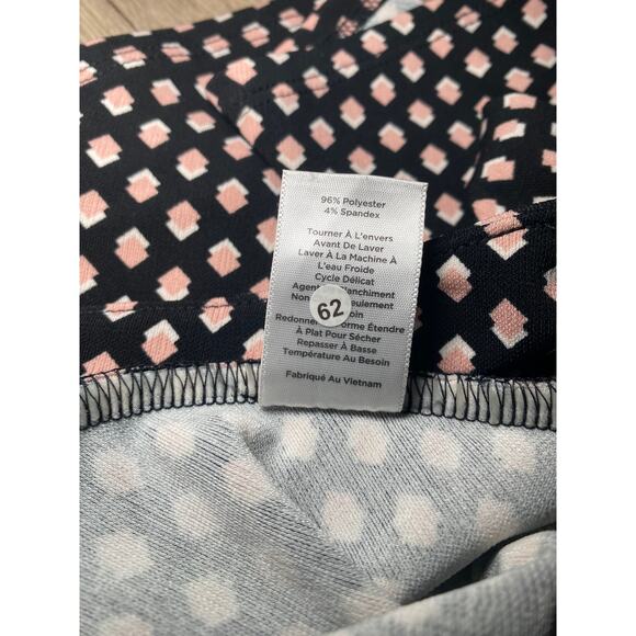 Talbots Petite - Black Pink White Pattern Skirt - Size L - Picture 10 of 11